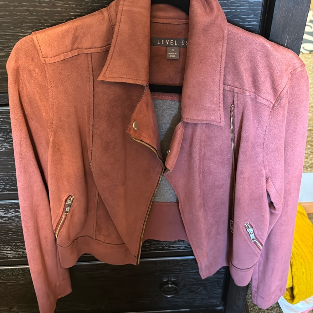 Level 99 Moto Jacket Rose Small - image 1